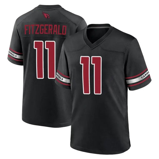 A.Cardinals #11 Larry Fitzgerald Player Black Alternate Game Football Jerseys