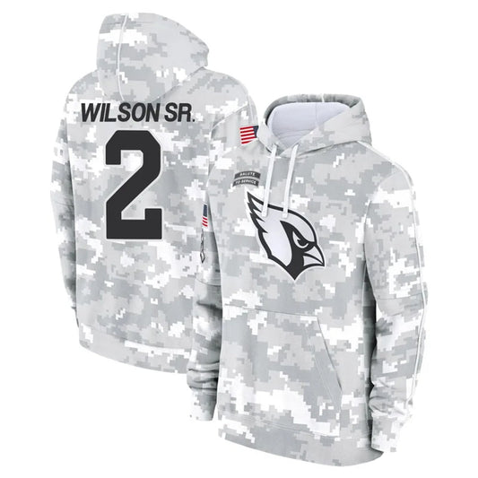 A.Cardinals #2 Mack Wilson Sr. Player Camo Salute to Service Hoodies Football Jerseys