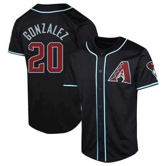 A.Diamondbacks #20 Luis Gonzalez Player Black Home Limited Baseball Jerseys