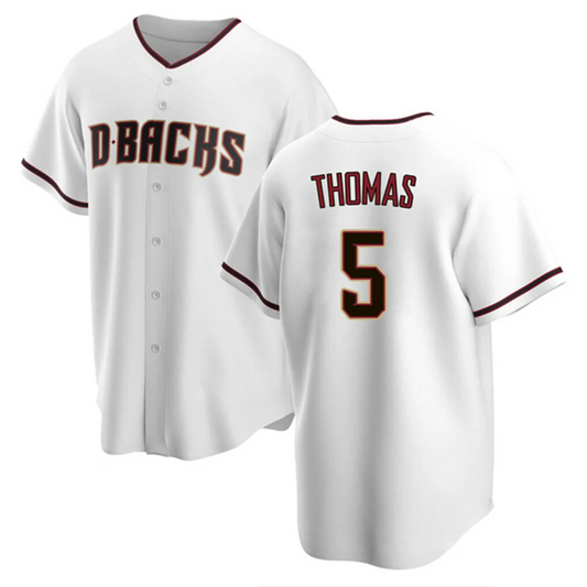 A.Diamondbacks #5 Alek Thomas Player White Replica Game Baseball Jerseys