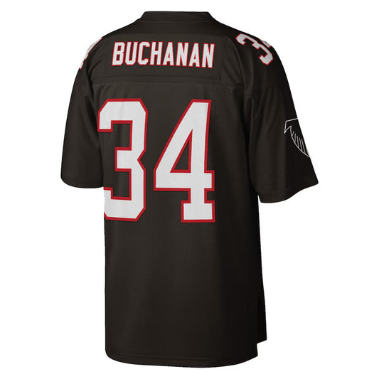 A.Falcons #34 Ray Buchanan Player  Retired Legacy Replica Black Football Jerseys