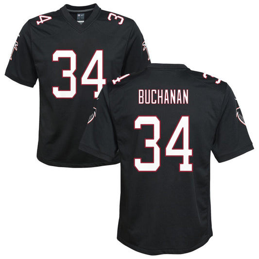 A.Falcons #34 Ray Buchanan Player White Throwback Game Football Jerseys