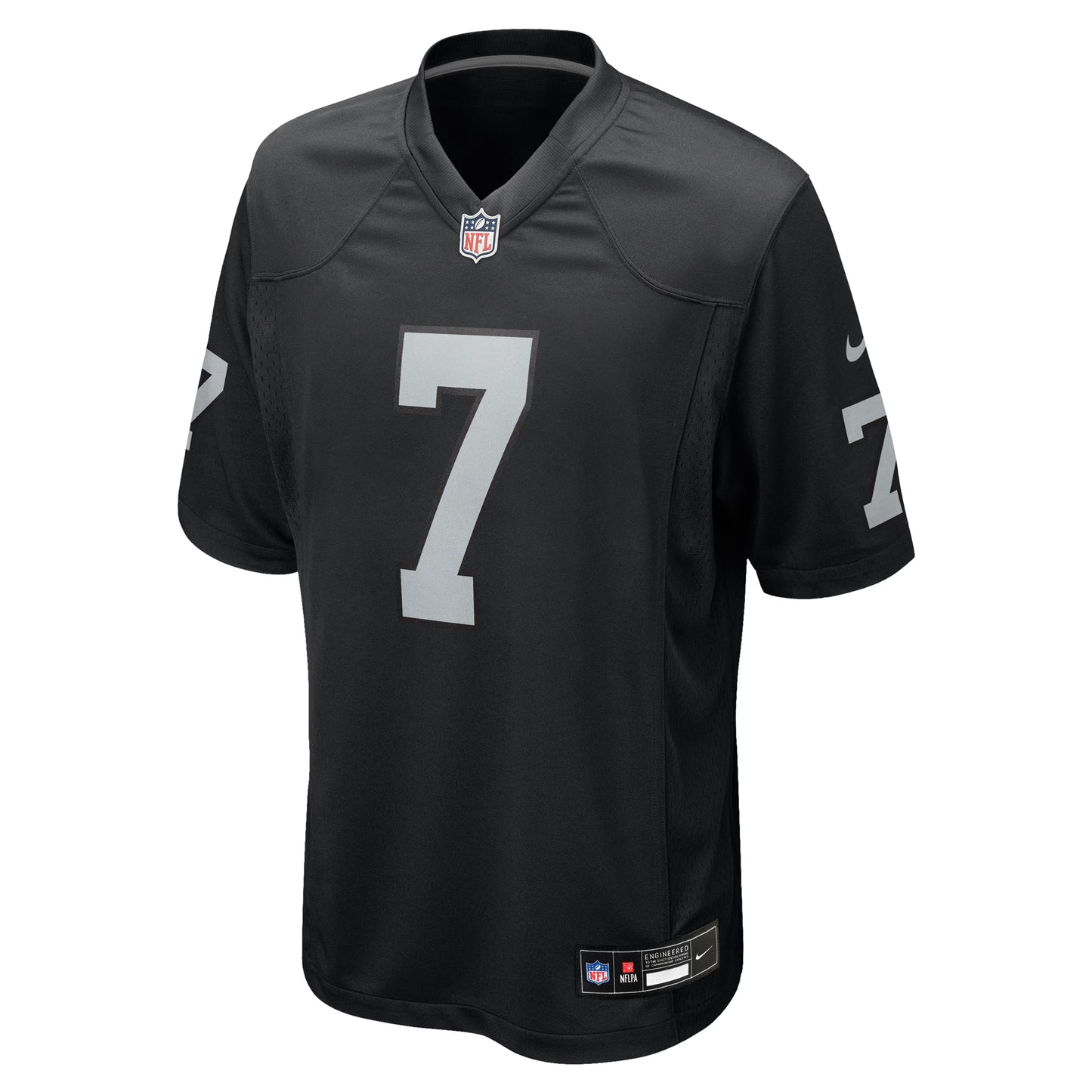 Las Vegas Raiders Geno Smith Black Game Player Jersey