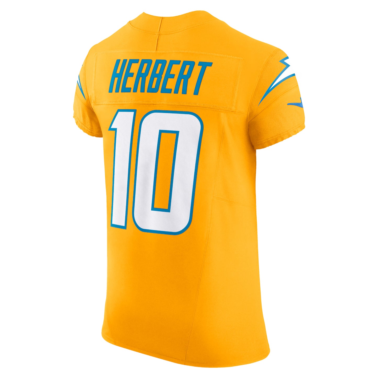 Los Angeles Chargers Justin Herbert Gold Alternate Charger Power Vapor F.U.S.E. Elite Jersey