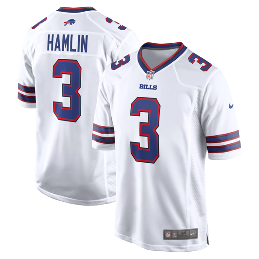 Buffalo Bills Damar Hamlin White Game Jersey