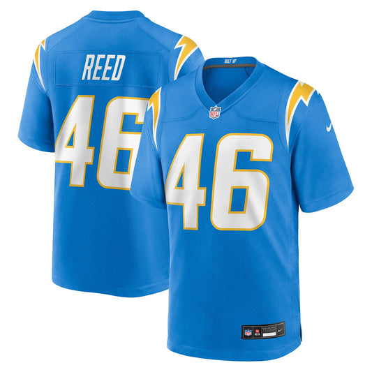 Los Angeles Chargers Nikko Reed Powder Blue Team Game Jersey