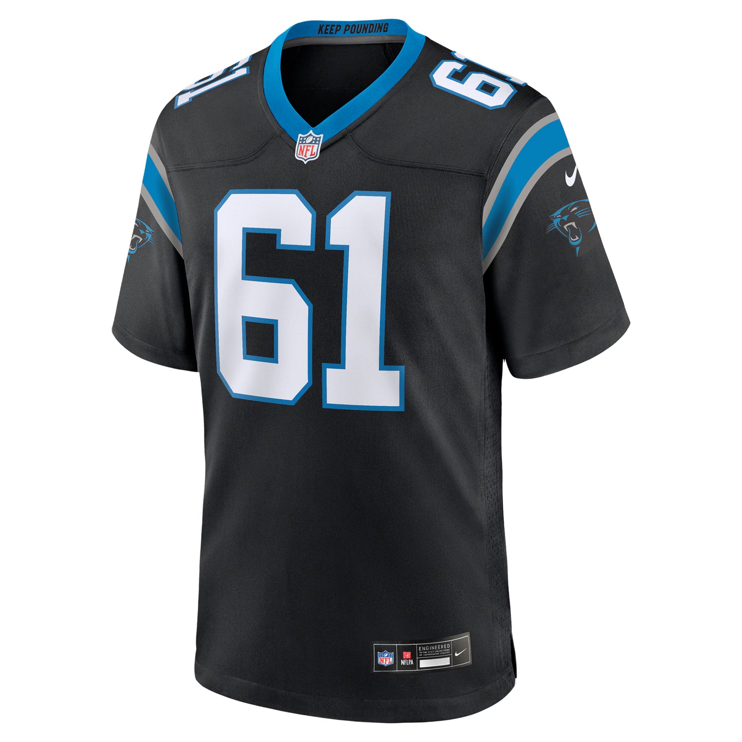 Carolina Panthers Jarrett Kingston Black Game Jersey