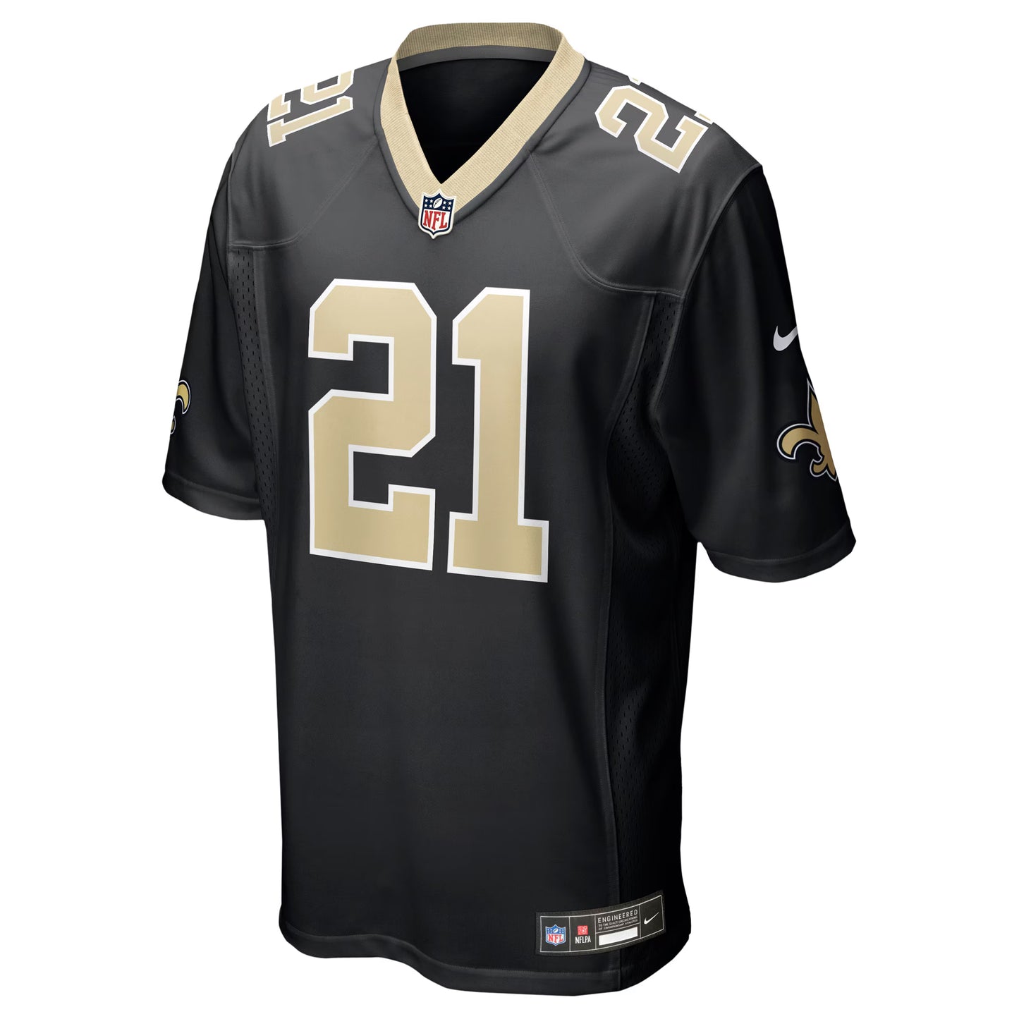 New Orleans Saints Justin Reid Black Team Game Jersey