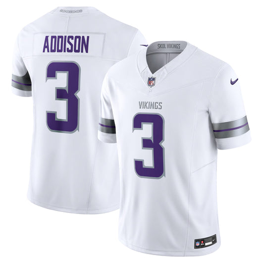 Minnesota Vikings Jordan Addison White Alternate Vapor F.U.S.E. Limited Jersey
