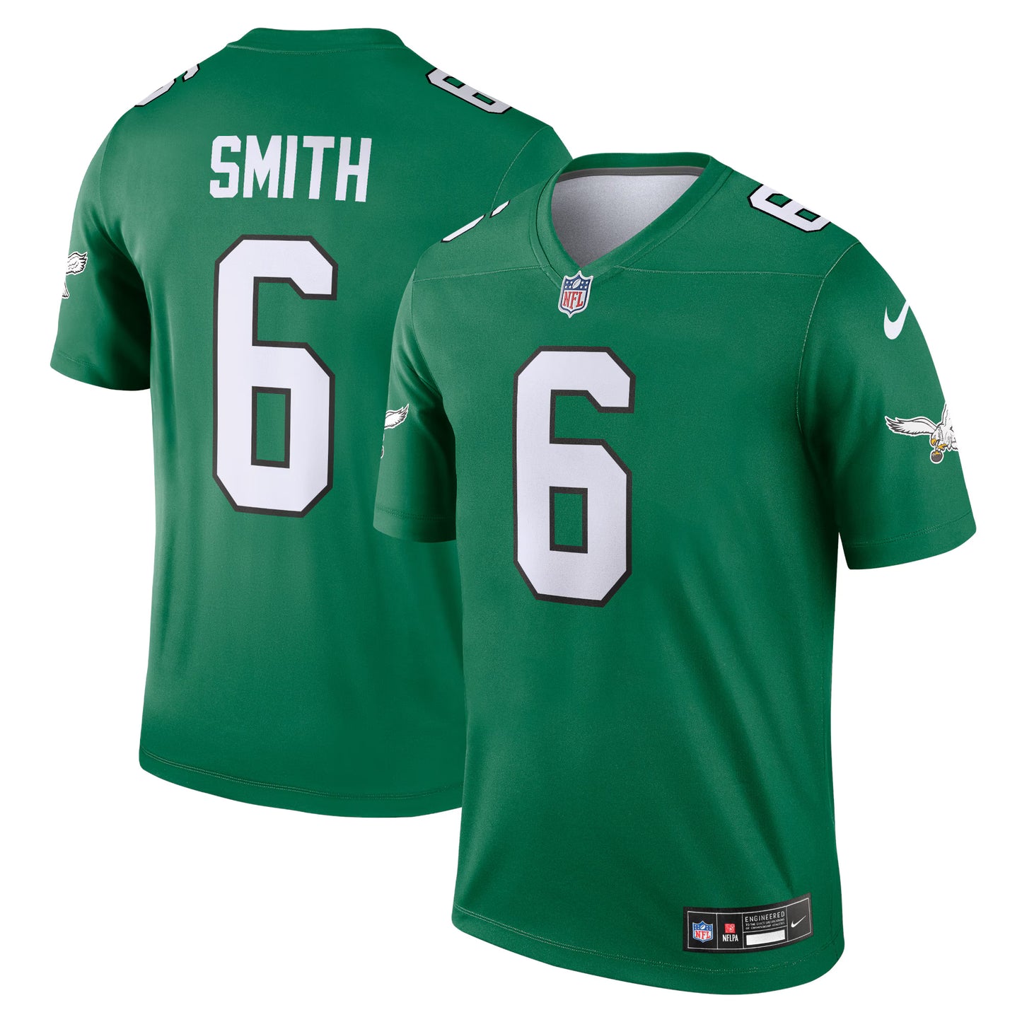 Philadelphia Eagles DeVonta Smith Kelly Green Legend Player Performance Top