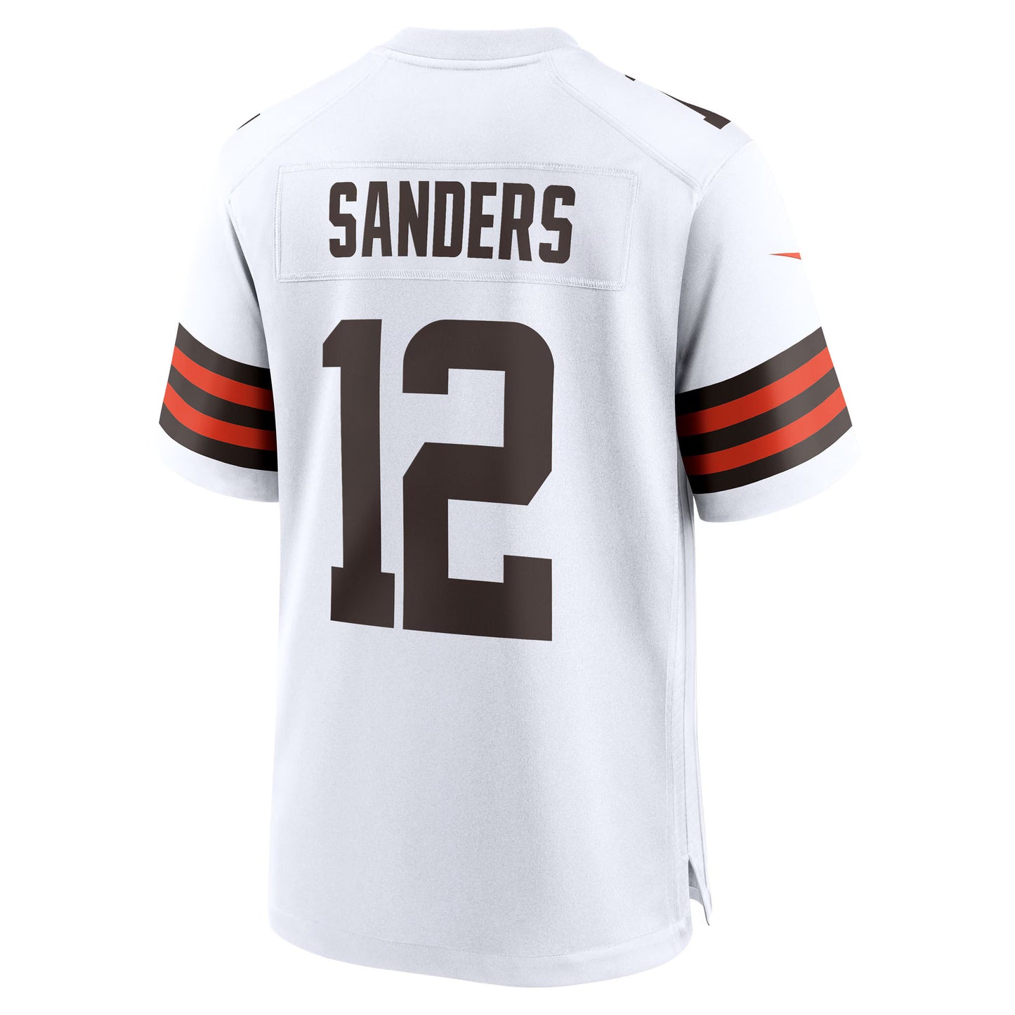 Cleveland Browns Shedeur Sanders White 2025 NFL Draft Game Jersey