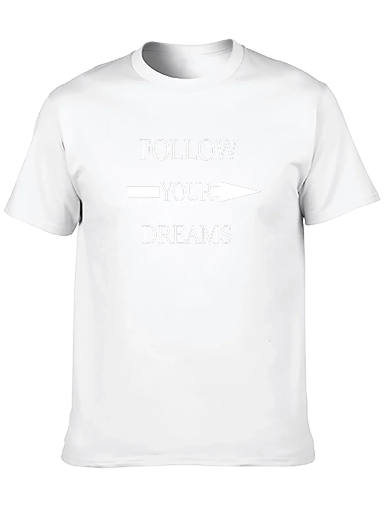Follow Your Dreams Graphic Tee - Motivational Black T-Shirt