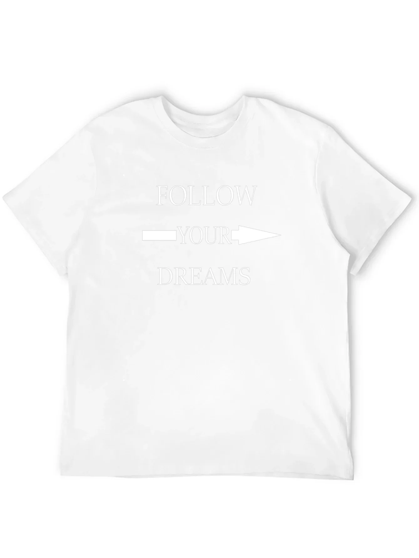 Follow Your Dreams Graphic Tee - Motivational Black T-Shirt