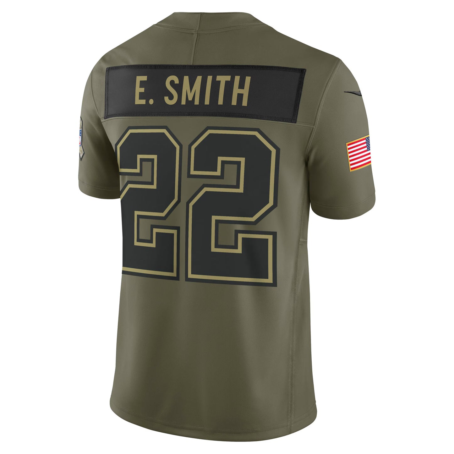 Dallas Cowboys Emmitt Smith Olive 2025 Salute to Service Retired Limited Jersey