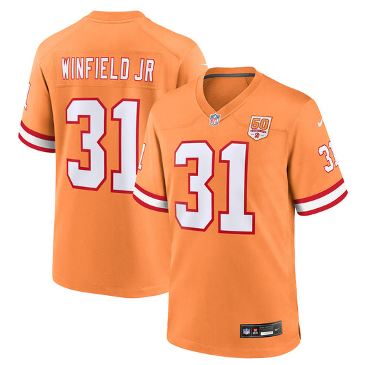 Tampa Bay Buccaneers Antoine Winfield Jr. Creamsicle 50th Season Game Jersey