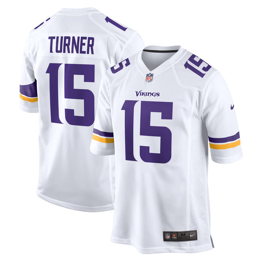 Minnesota Vikings Dallas Turner White Game Jersey