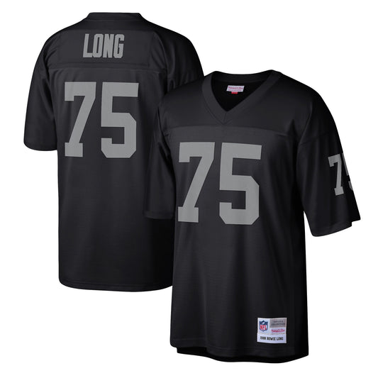 Las Vegas Raiders Howie Long Mitchell & Ness Black Legacy Replica Jersey