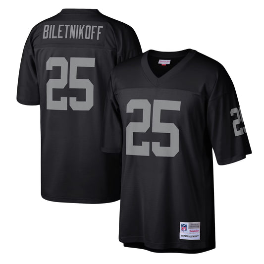 Las Vegas Raiders Fred Biletnikoff Mitchell & Ness Black Legacy Replica Jersey