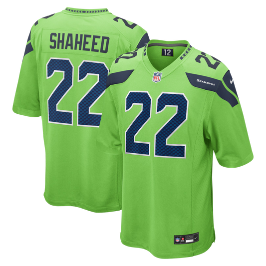 Seattle Seahawks Rashid Shaheed Neon Green Alternate 2 Game Jersey