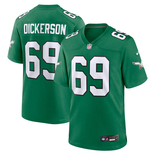 Philadelphia Eagles Landon Dickerson Kelly Green Alternate Game Jersey