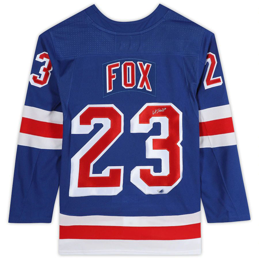 NY.Rangers #23 Adam Fox   Jersey Royal Stitched American Hockey Jerseys