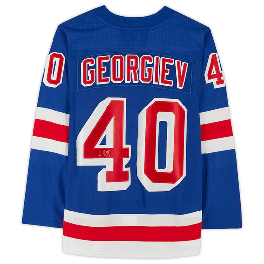 NY.Rangers #40 Alexandar Georgiev   Blue Jersey Stitched American Hockey Jerseys