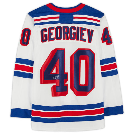 NY.Rangers #40 Alexandar Georgiev   White Stitched American Hockey Jerseys