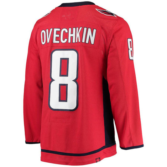W.Capitals #8 Alex Ovechkin Home Captain Patch Primegreen  Pro Player Jersey Red Stitched American Hockey Jerseys