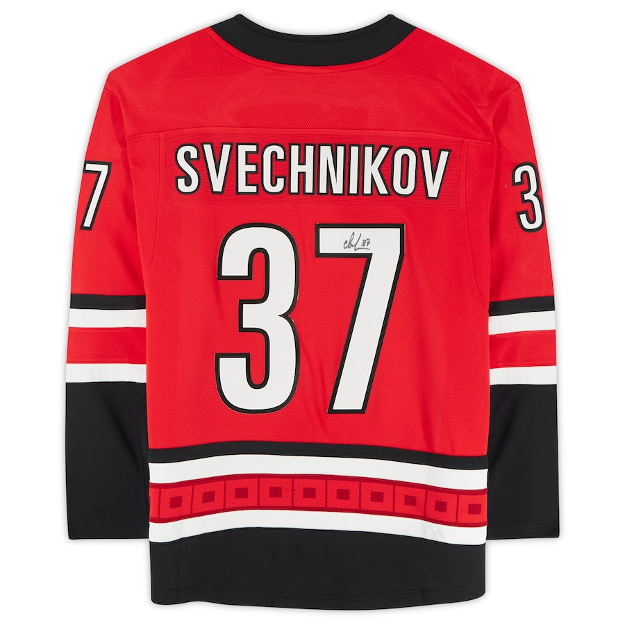 C.Hurricanes #37 Andrei Svechnikov   Breakaway Jersey Red Stitched American Hockey Jerseys
