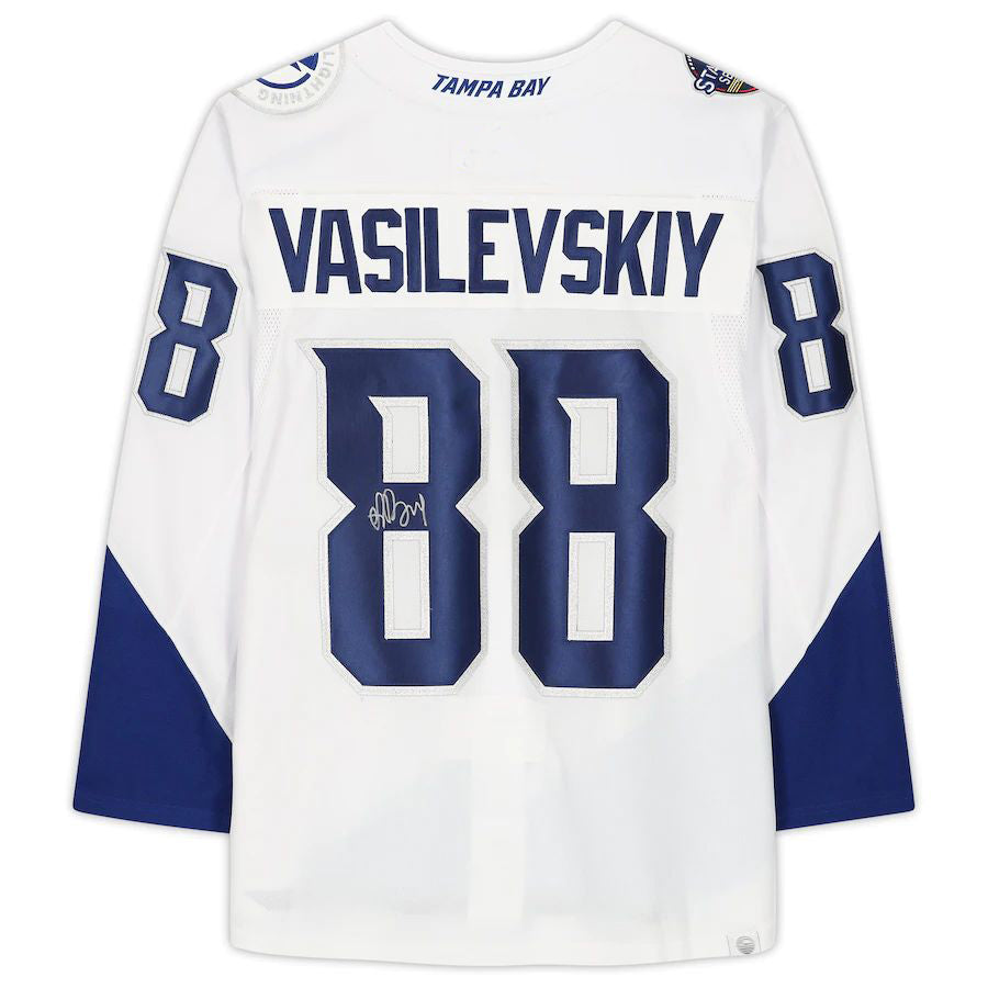 TB.Lightning #88 Andrei Vasilevskiy   2022 Stadium Series Jersey White Stitched American Hockey Jerseys