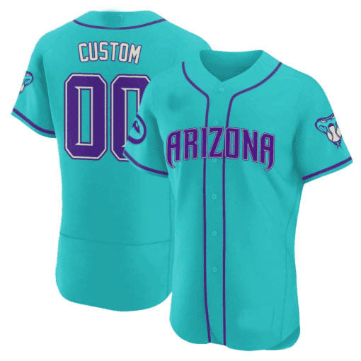 Custom Arizona Diamondbacks 2024 Teal Purple ?All Stitched Baseball Jersey