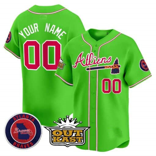 Custom Atlanta Braves Atliens Vapor Premier Limited C All Stitched Baseball Jersey