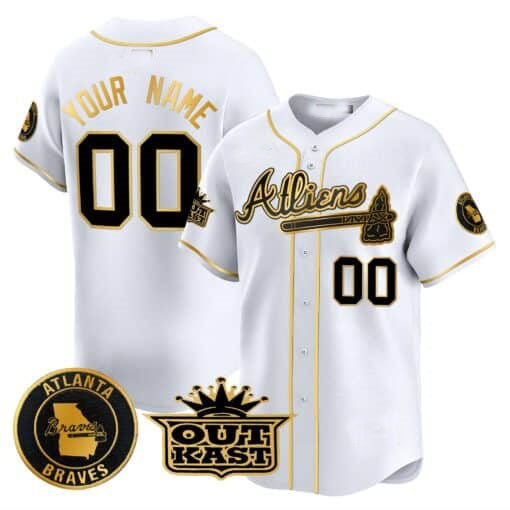 Custom Atlanta Braves Atliens Vapor Premier Limited C All Stitched Baseball Jersey