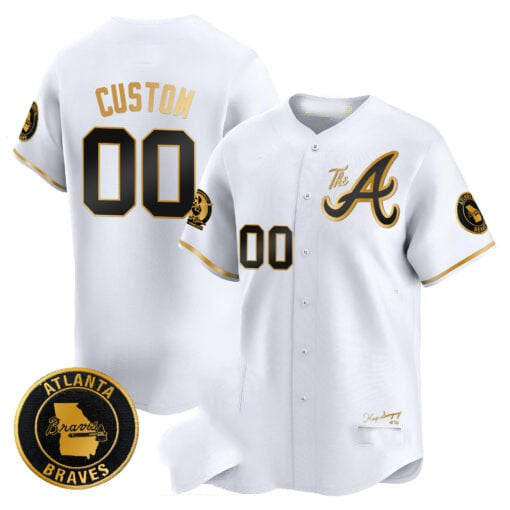 Custom Atlanta Braves Hank Aaron 715th Home Run Patch Vapor Premier Limited V2 C All Stitched Baseball Jersey
