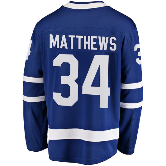 T.Maple Leafs #34 Auston Matthews Breakaway Player Jersey Blue Stitched American Hockey Jerseys