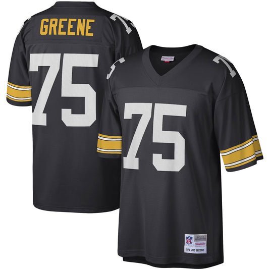 Pittsburgh Steelers Joe Greene Mitchell & Ness Black Legacy Replica Jersey