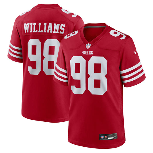 San Francisco 49ers Mykel Williams Scarlet Team Game Jersey