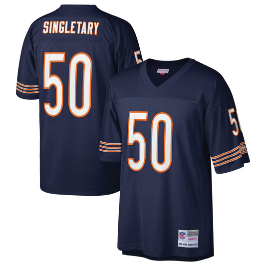 Chicago Bears Mike Singletary Mitchell & Ness Navy Retired Player Legacy Replica Jersey