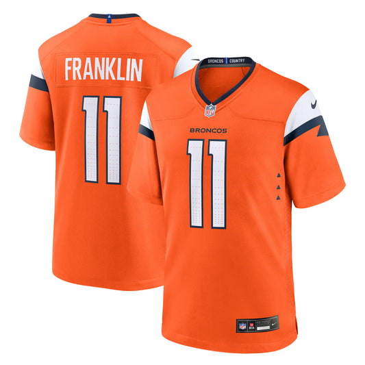 Denver Broncos Troy Franklin Orange Team Game Jersey
