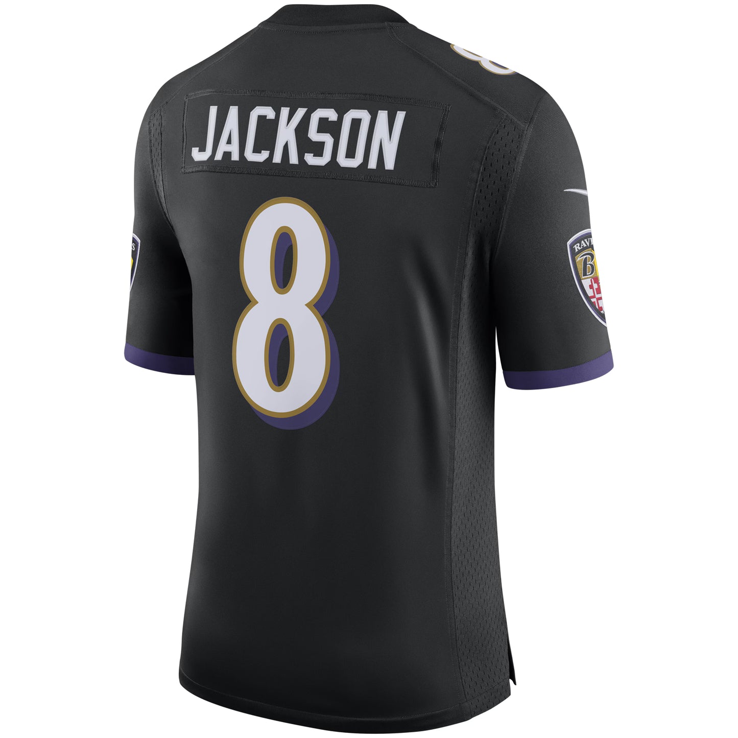 Baltimore Ravens Lamar Jackson Black Speed Machine Limited Jersey