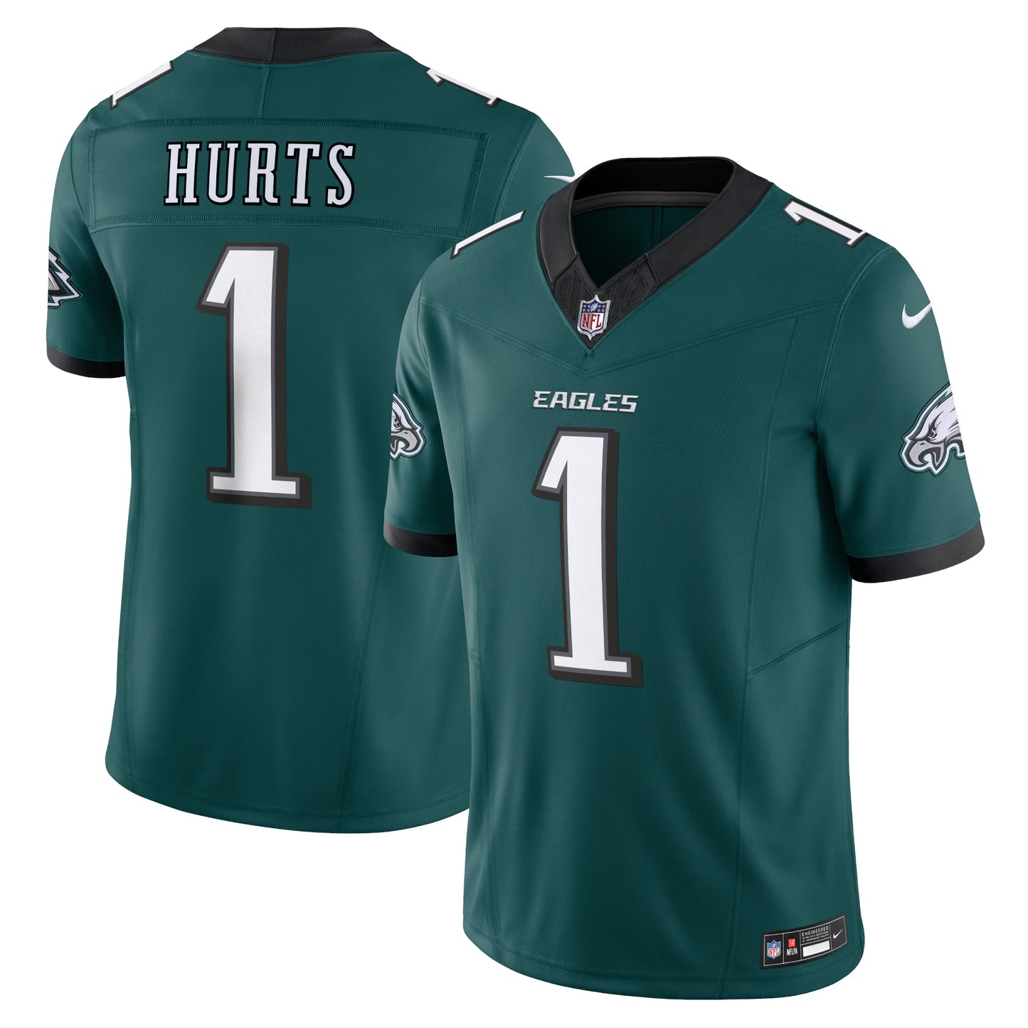 Philadelphia Eagles Jalen Hurts Midnight Green Vapor F.U.S.E. Limited Jersey
