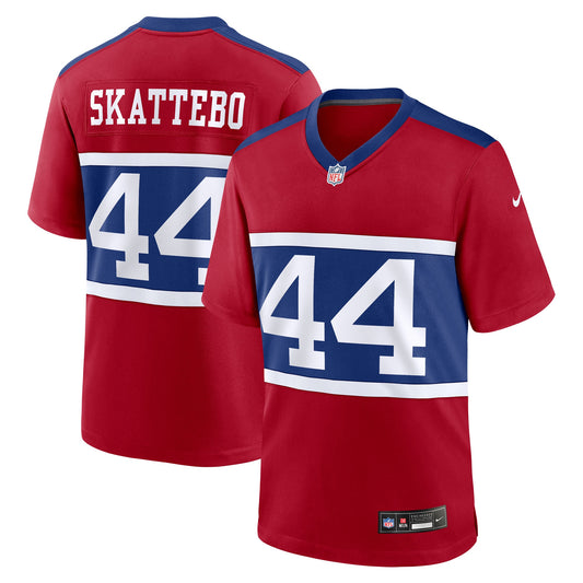 New York Giants Cam Skattebo Red Alternate Century Red Game Jersey