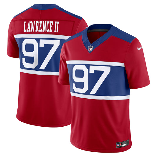 New York Giants Dexter Lawrence II Century Red Alternate Vapor F.U.S.E. Limited Jersey