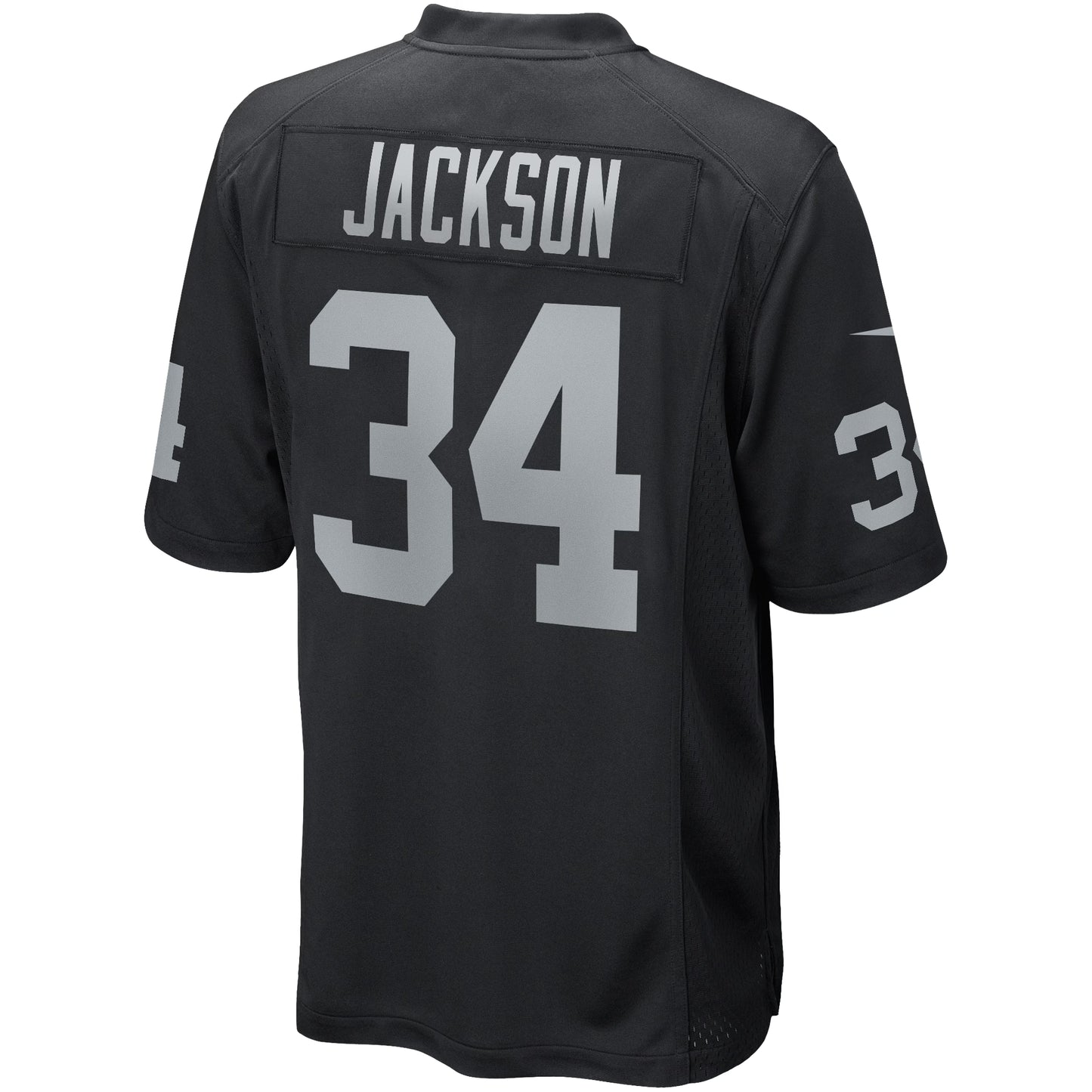 Las Vegas Raiders Bo Jackson Black Game Retired Player Jersey