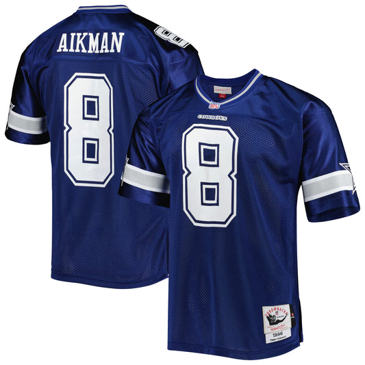 Dallas Cowboys 1996 Troy Aikman Mitchell & Ness Navy Authentic Throwback Retired Player Jersey