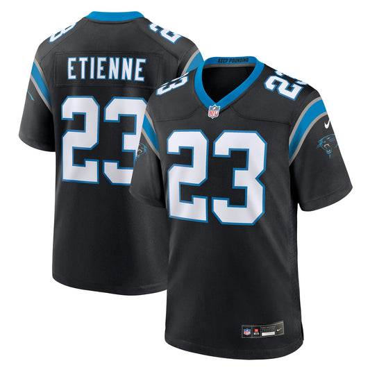 Carolina Panthers Trevor Etienne Black Team Game Jersey