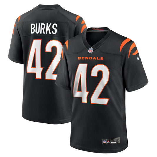 Cincinnati Bengals Oren Burks Black Team Game Jersey
