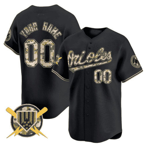 Custom Baltimore Orioles Armed Forces Day Vapor Premier Limited C All Stitched Baseball Jersey