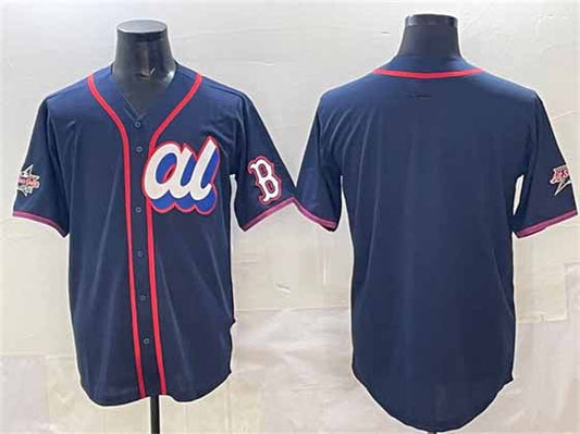 Boston Red Sox American League Blank Navy 2025 All-Star Edition Limited Stitched Baseball Jersey