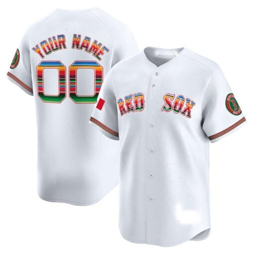 Custom B.Red Sox Mexico Vapor Premier Limited¨C All Stitched Baseball Jerseys